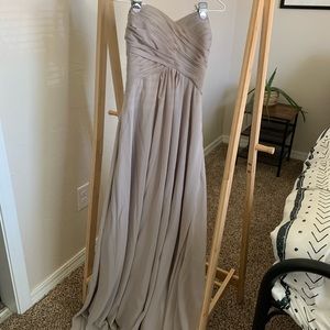 🚫SOLD Strapless formal gray dress